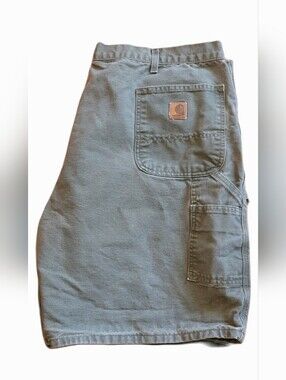 VTG Carhartt Dunagree Jean Shorts Men’s 46 Olive Y2k Workwear